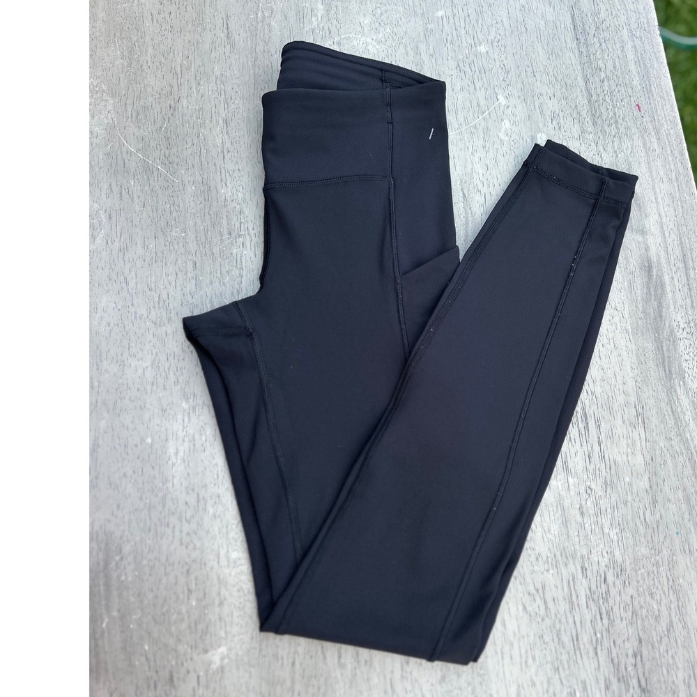 Lululemon Speed Up Tight 28 Black Running Leggings Pockets Sz 2 W5BEWS - Picture 3 of 10